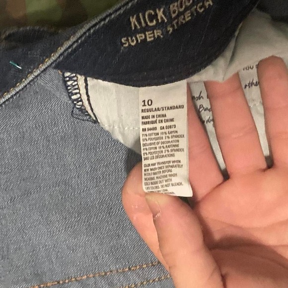 American eagle Kick Boot jeans low rise y2k Elena Gilbert size 29/31 - Picture 4 of 8